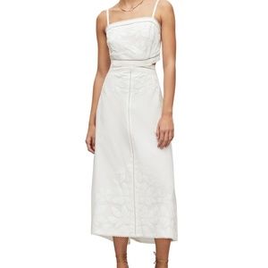 ALLSAINTS White Mala Broderie Dress
